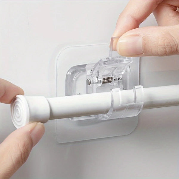 Self-Adhesive Adjustable Curtain Rod Brackets