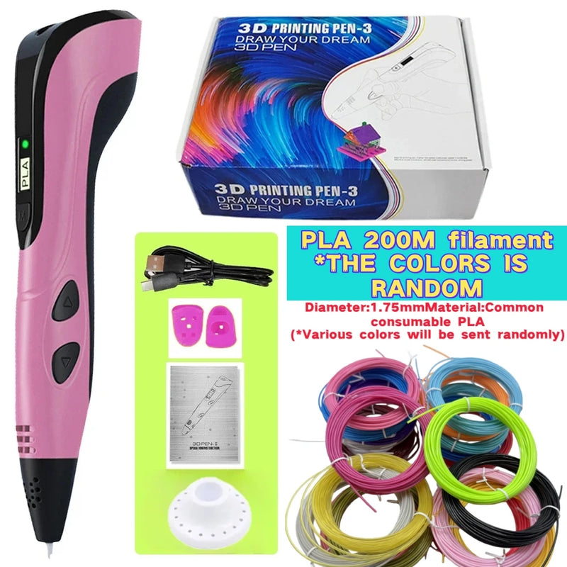 3D Printing Pen with LED Display