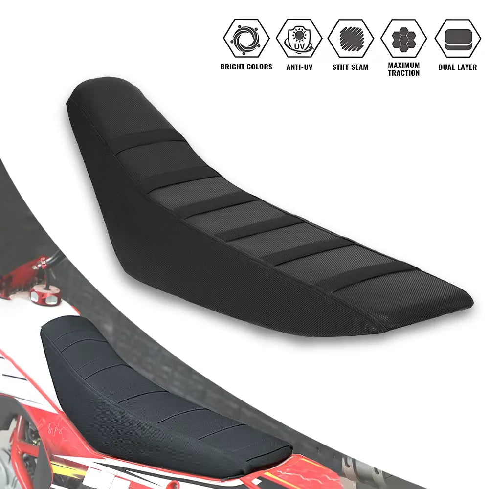 Universal Ribbed Gripper Seat Cover for Dirt & Pit Bikes