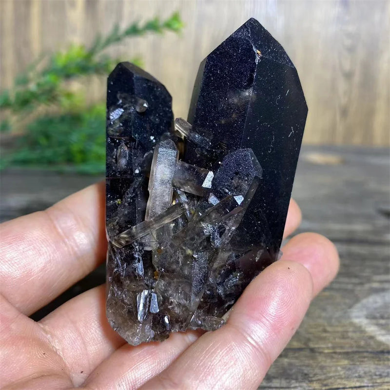Natural Citrine & Smoke Quartz Crystal Cluster