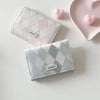 Minimalist PU Leather Argyle Wallet