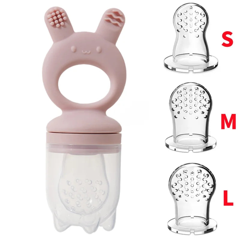 BPA-Free Silicone Baby Food Feeder and Popsicle Mold Set