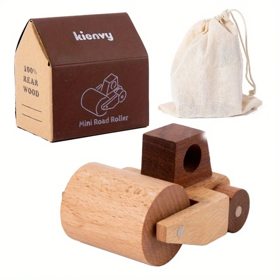 Wooden Engineering Vehicle Toy Set (11 Pieces)