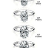 Oval Zircon Sterling Silver Ring