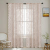 Romantic Lace Sheer Curtain with Floral Design