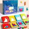 Colorful Wooden Puzzle Brain Teaser for Kids – Two-Player Challenge Game