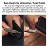 Titanium Alloy Mini Screwdriver with Magnetic Double-Ended Bits