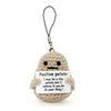 Handmade Wool Knit Potato Plush Doll with Inspirational Card