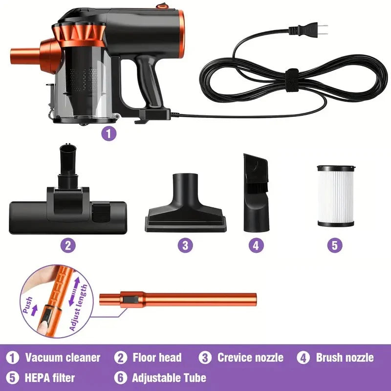 Aspiradora de Mano con Cable de 600W
