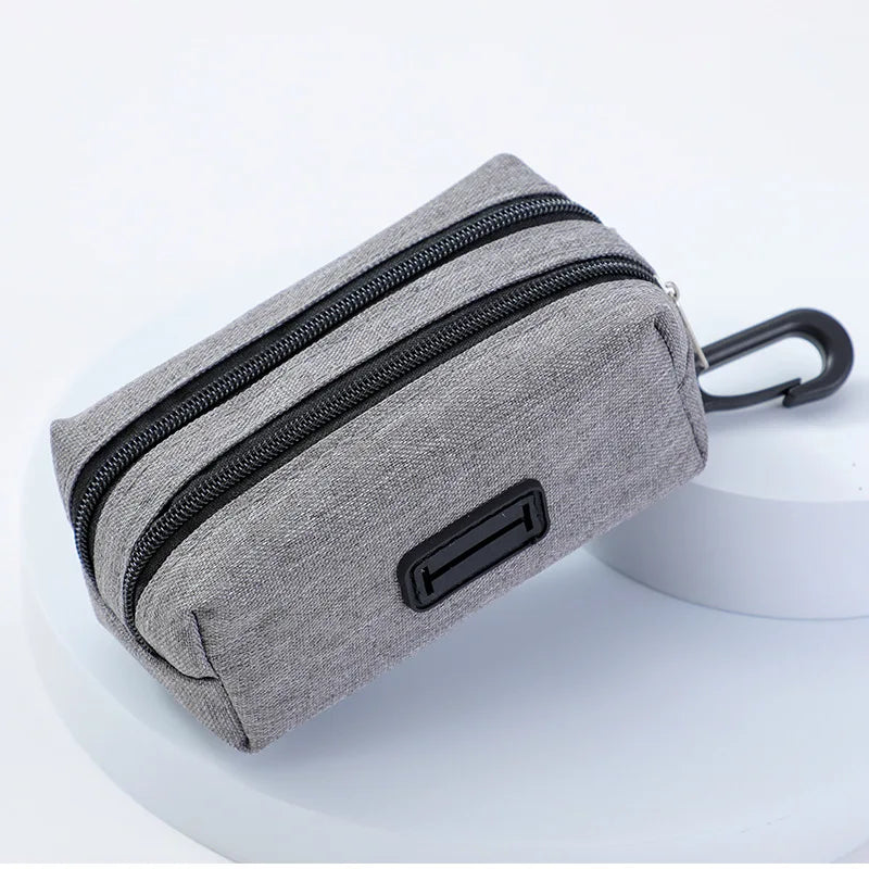 Compact Poop Bag Dispenser with Refill Holder