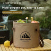 Portable Foldable PVC Storage Bucket for Camping and Cleaning