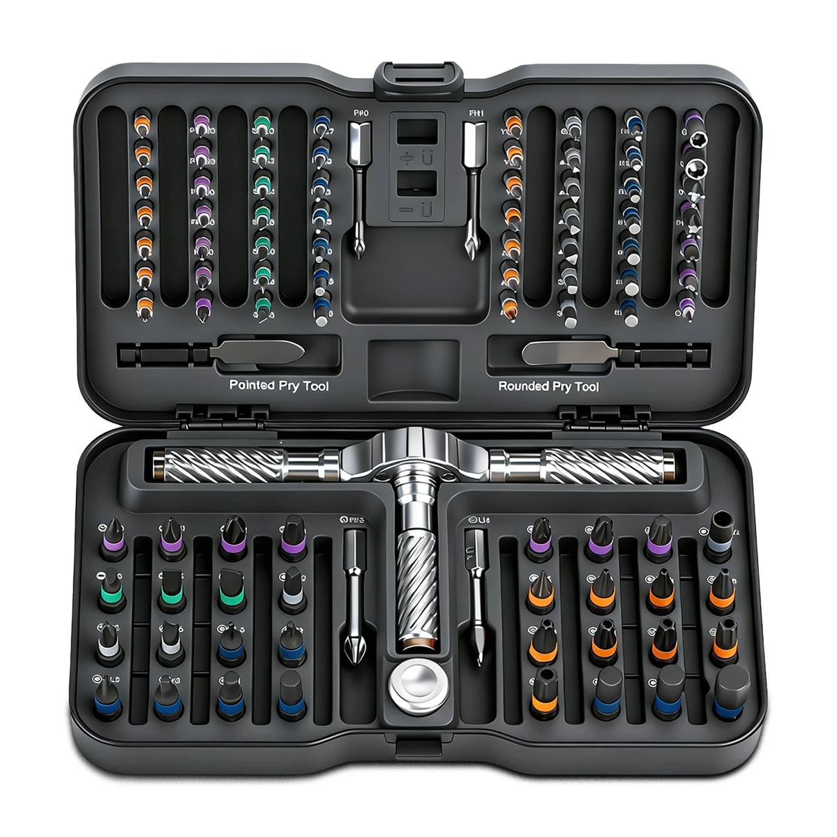 100-in-1 Ratchet Screwdriver Set with Magnetic Bits