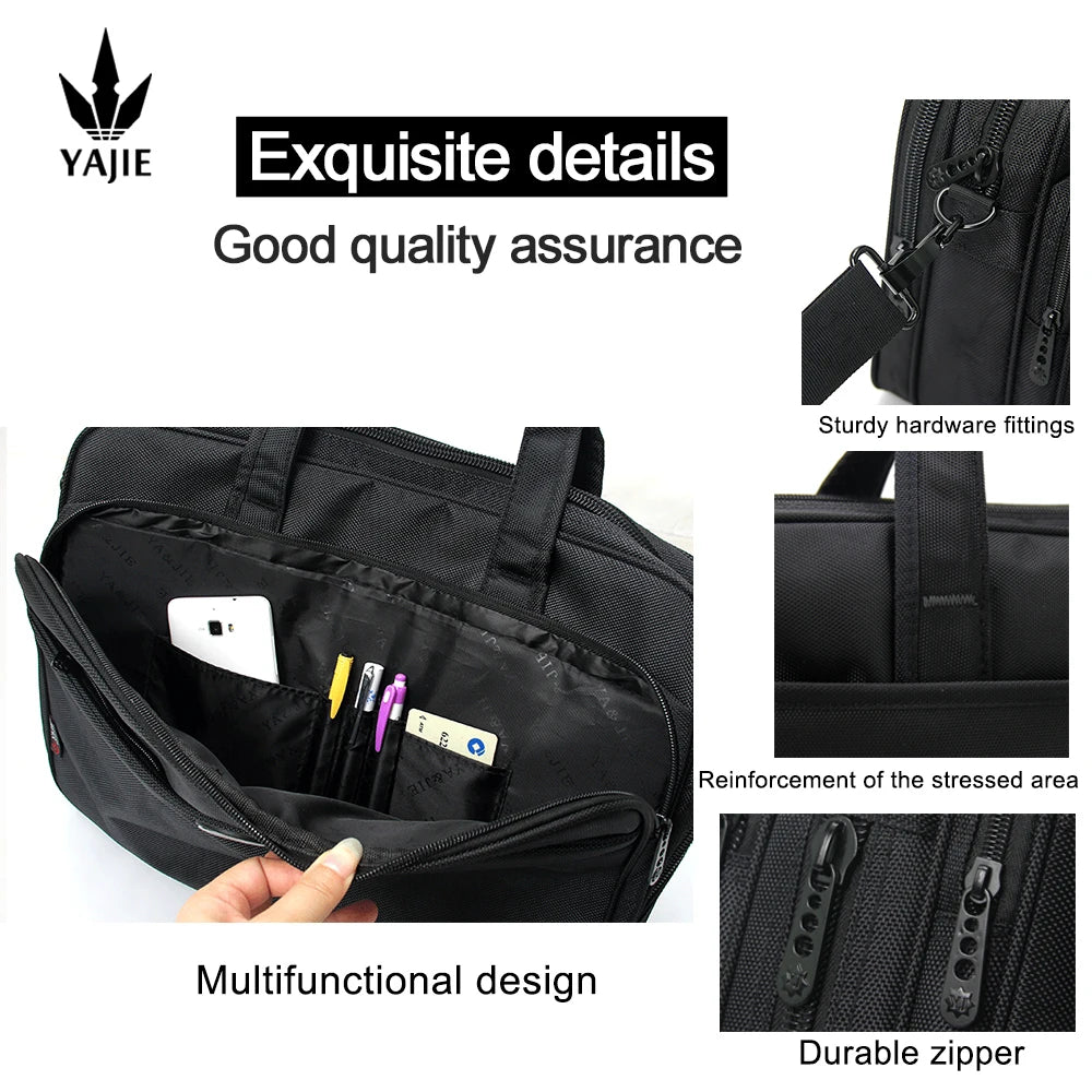 Durable Canvas Messenger Bag for Laptops Up to 19 Inches