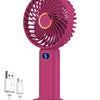 Portable Rechargeable Handheld Fan with Digital Display