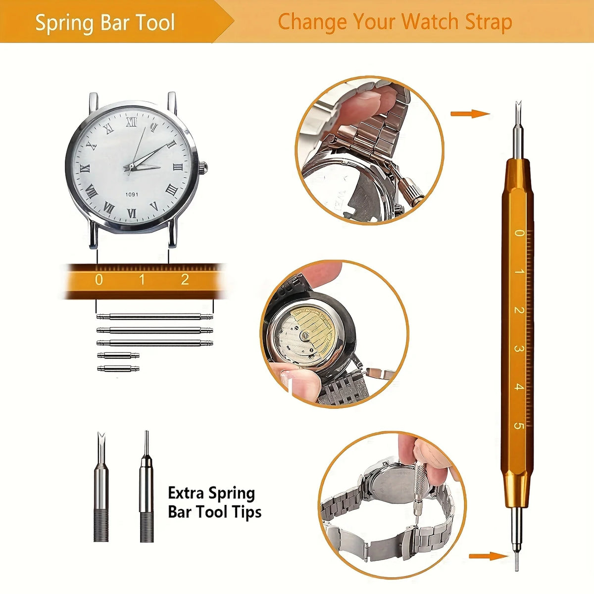 3-in-1 Watch Case Back Remover and Repair Tool Kit