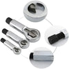 A set of metal splitters and tools for removing damaged screws and nuts, shown in various sizes.