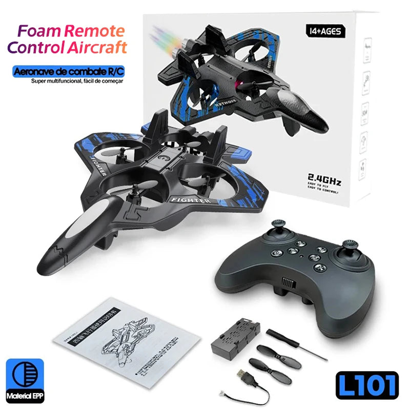 RC Stunt Foam Airplane with LED Lights