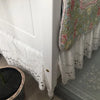 Embroidered Ruffle Bed Skirt with Scalloped Edge