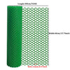Green plastic wire mesh with 12mm holes, measuring 300cm long and 40cm wide.