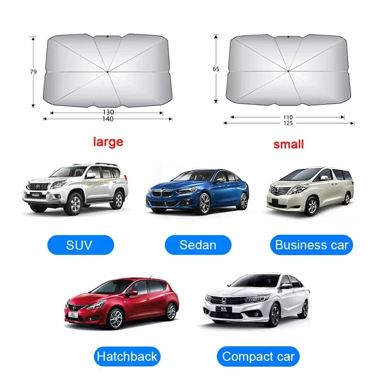 Foldable Umbrella Car Sun Shade