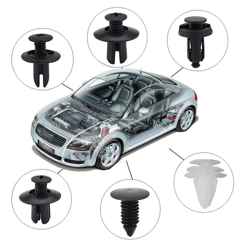Kit de Clips y Retenedores Universales para Paneles de Carrocería