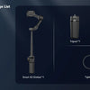 3-Axis Smartphone Gimbal Stabilizer with Built-in Extension Pole and LED Display