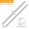 Zero-Centering Clear Acrylic Ruler for Crafting & Card Making