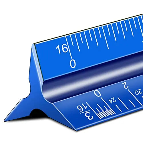 Professional 12-Inch Aluminum Architectural & Engineer Scale Ruler