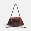 Handwoven Hobo Shoulder Bag with Large Inner Pocket