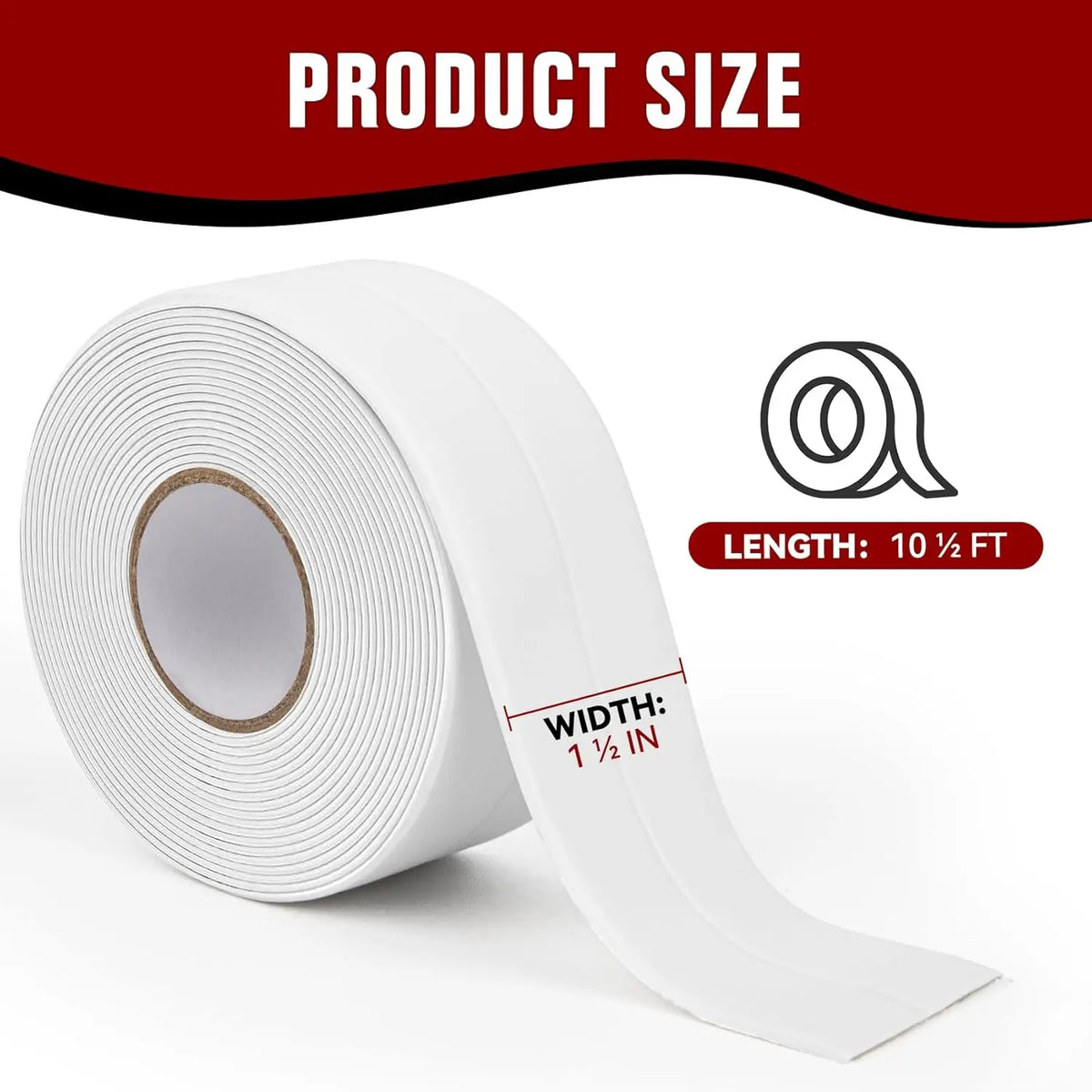 Self-Adhesive Waterproof Caulk Tape for Bathroom & Kitchen Sealing
