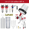 HVLP Gravity Feed Spray Gun Kit with Nozzles & Air Regulator