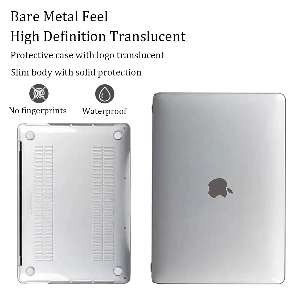 Clear Hard Shell Case for MacBook Pro with Keyboard Cover & Screen Protector