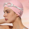 Bonnet de natation en silicone souple pour cheveux longs