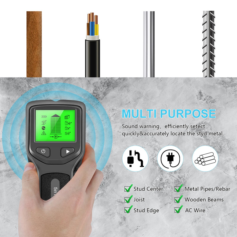 5-in-1 Digital Wall Scanner & Stud Finder