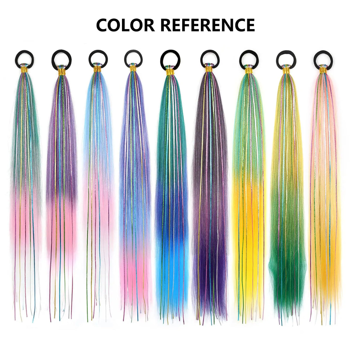 Long Straight Ombre Ponytail Extension