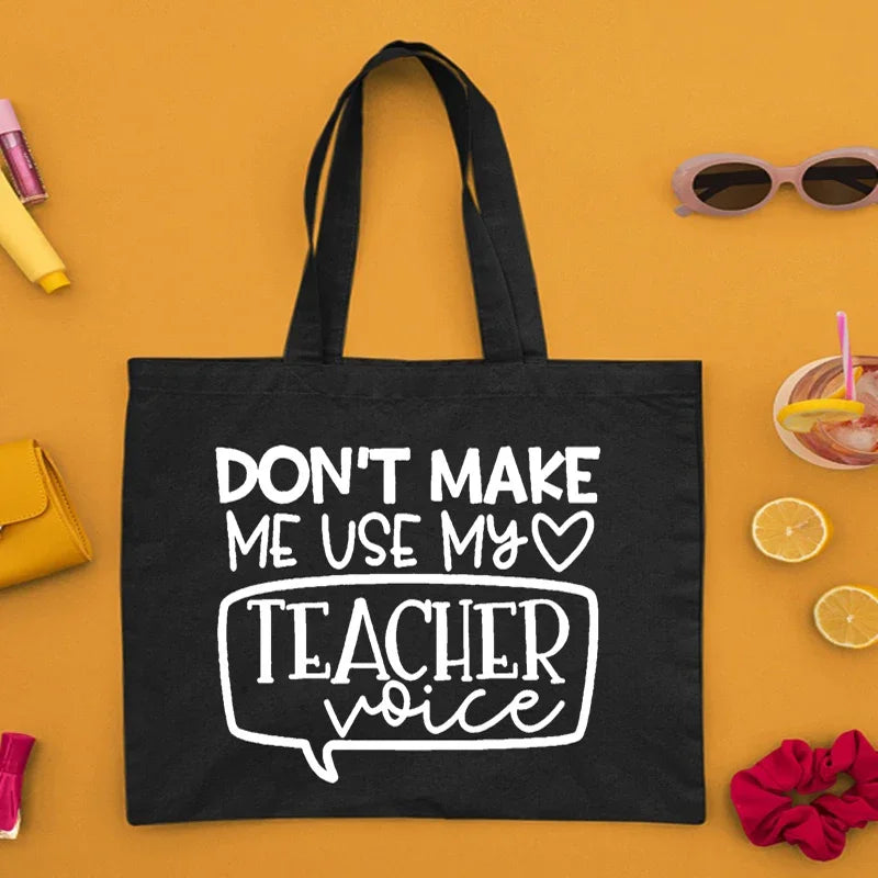 Sac Tote en Toile Durable pour Enseignants