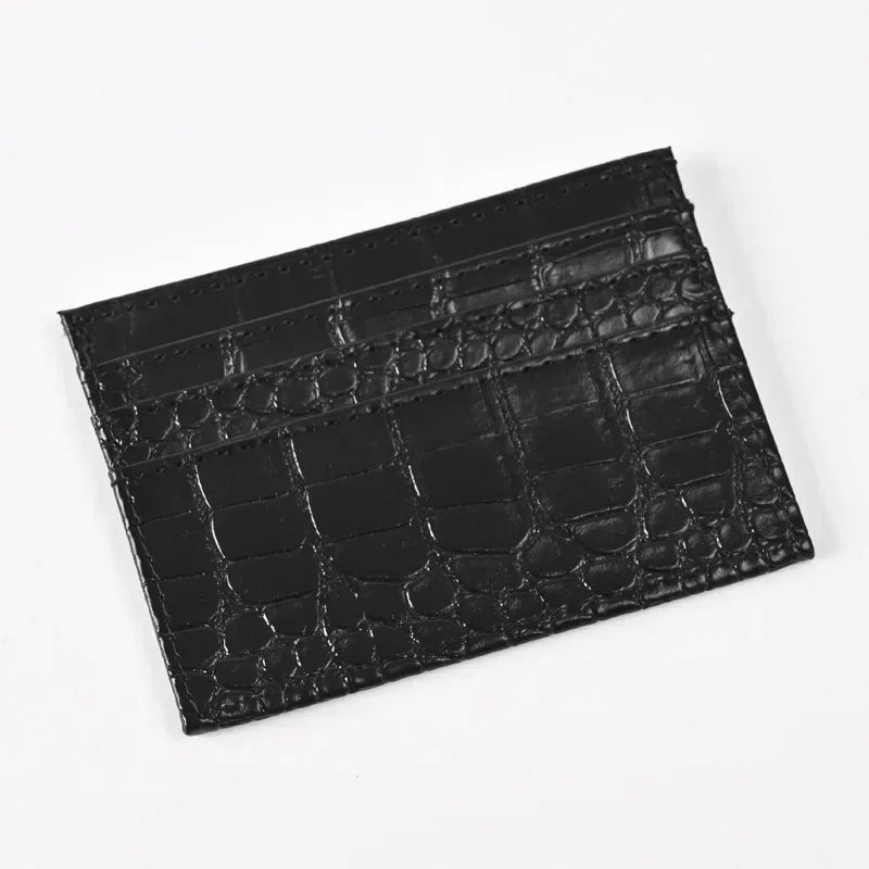 Slim PU Leather Card Holder Wallet