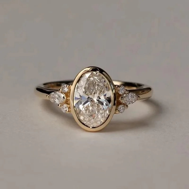 Geometrischer Ring mit Zirkonia