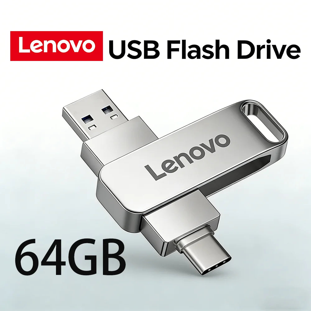 Lenovo USB 3.2 Flash Drive – High-Speed Metal Storage