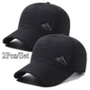Black embroidered Pahoda cap set featuring a mountain design