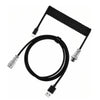 Retractable Coiled USB Cable for Mechanical Keyboards