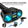 Dual-Port Car Charger with Digital Display and PD Support