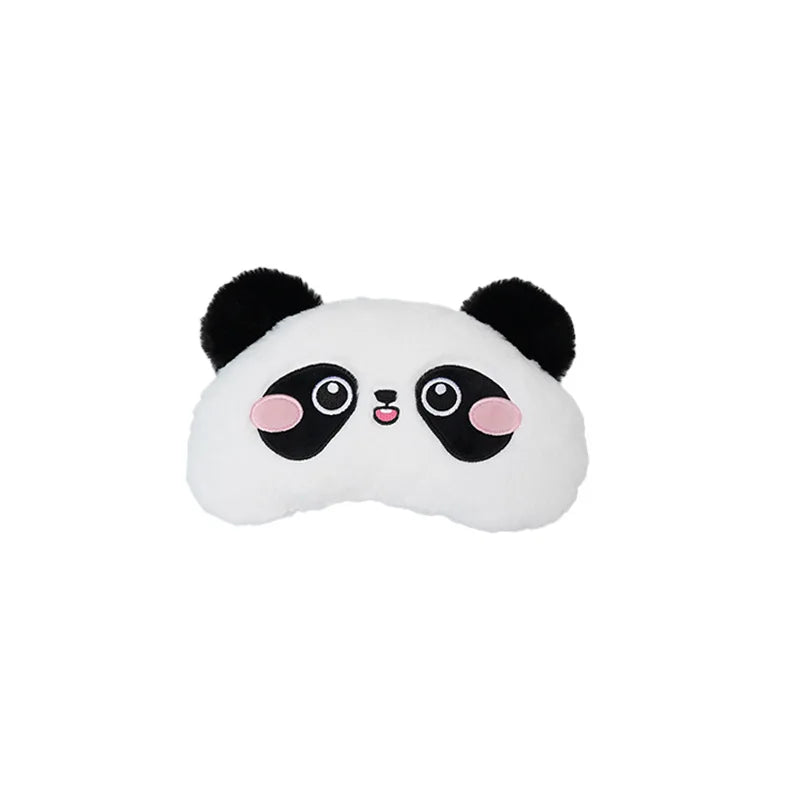 A white panda plush toy designed as a car headrest and lumbar support cushion.