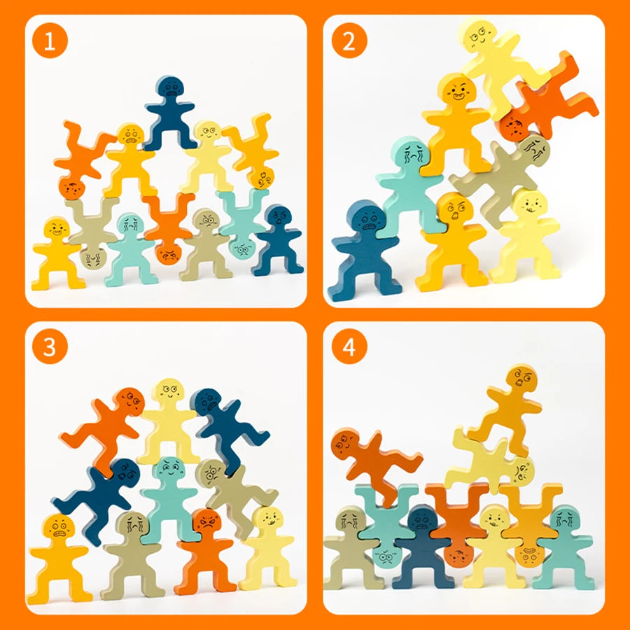 Wooden Balance Stacking Blocks for Kids