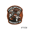 Saint Michael Embroidered Tactical Patch with Hook & Loop Backing