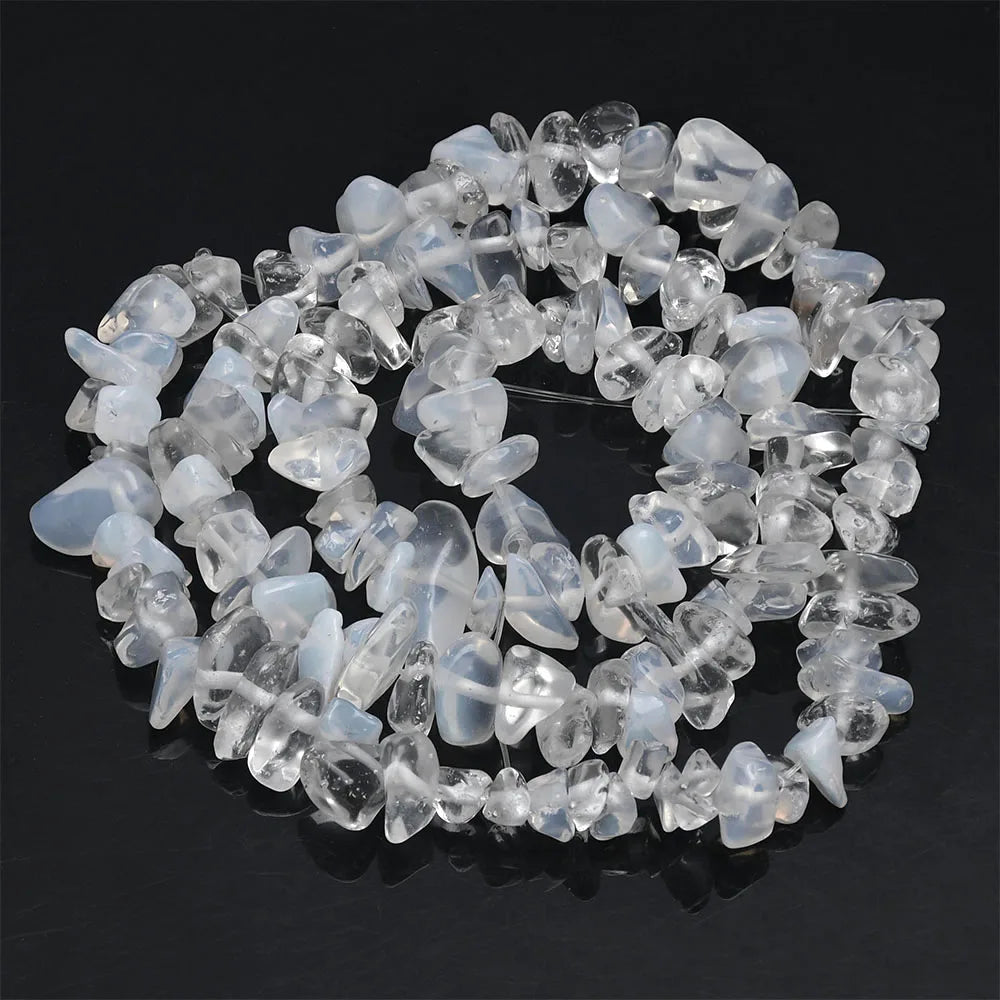 Natural Stone Beads Strand for Jewelry Making – Irregular Crystal Agate Chips