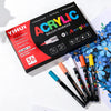 48-Color Acrylic Paint Markers with Soft Brush Tips