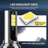 High-Performance LED Headlight Bulbs, 6000K Cool White, IP68 Waterproof (2-Pack)