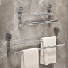 Adjustable Suction Cup Towel Rack