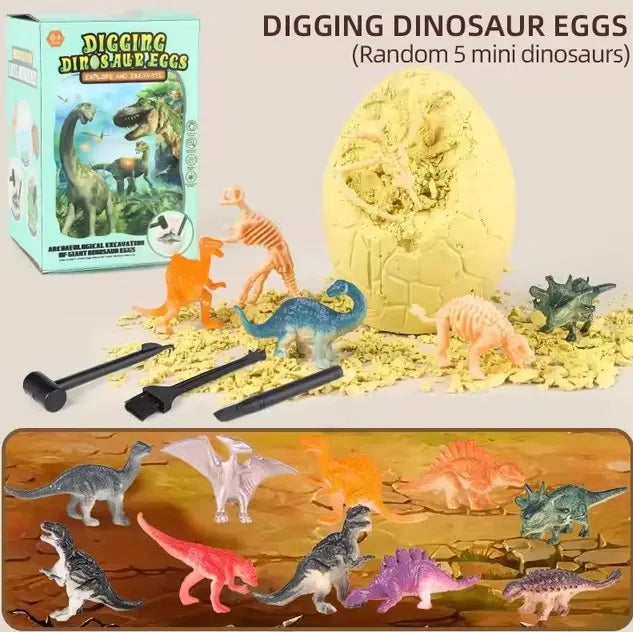 Dinosaur Fossil Dig Kit for Kids - Excavation Science Set